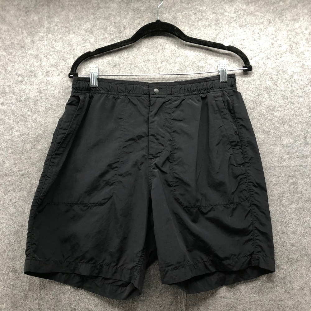 Gap Nylon Trail Shorts Mens S Black Athletic Hiking Travel Y2K Gorpcore 7''